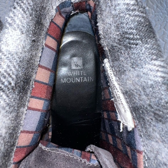 White Mountain Jay Jay Charcoal Gray leather suede Size 8.5M - Picture 9 of 12